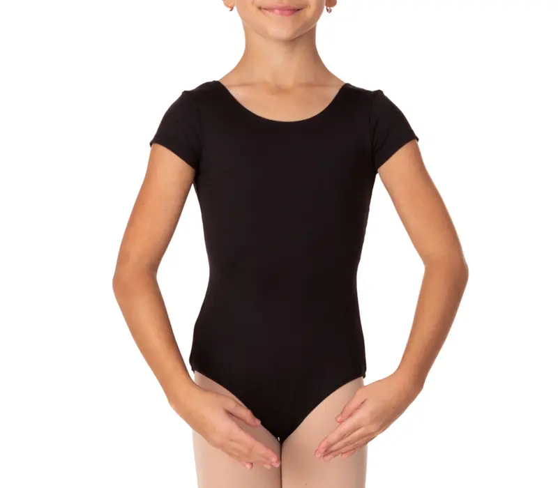 Bloch Dujour, dres cu mâneci scurte pentru fete - Negru