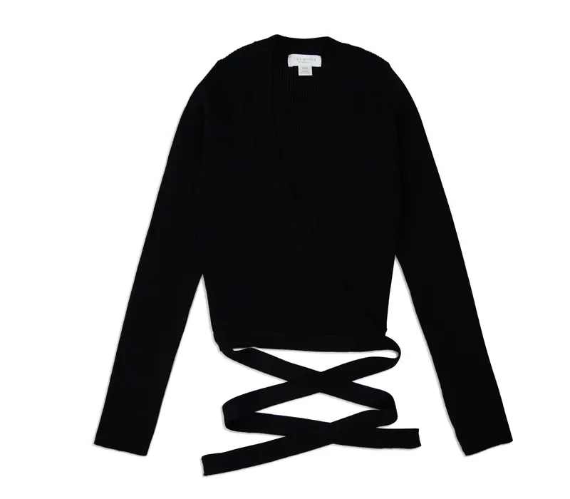 Capezio Knit Wrap Sweater, pulover pentru femei Capezio Knit Wrap Sweater, pulover pentru femei - Negru