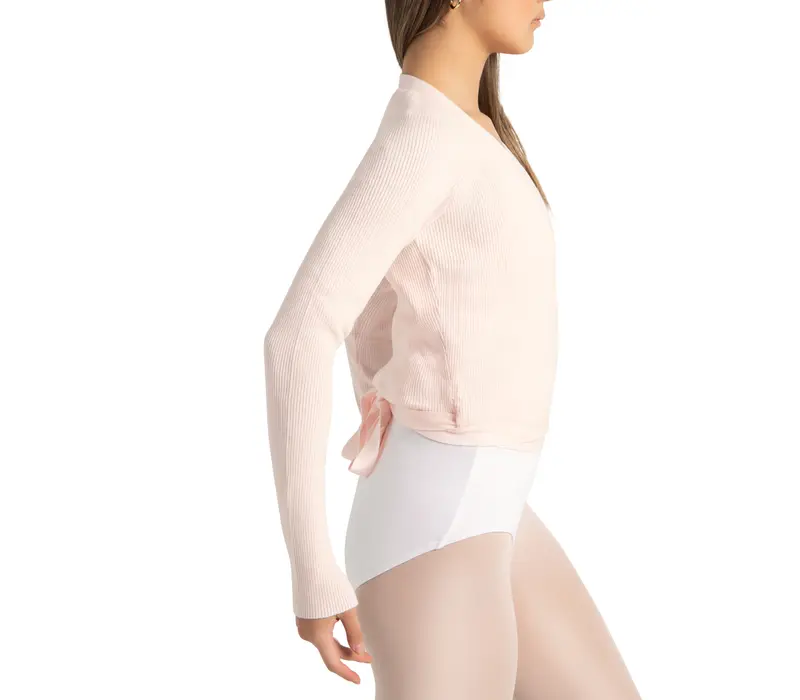 Capezio Knit Wrap Sweater, pulover pentru femei Capezio Knit Wrap Sweater, pulover pentru femei - Roz Capezio
