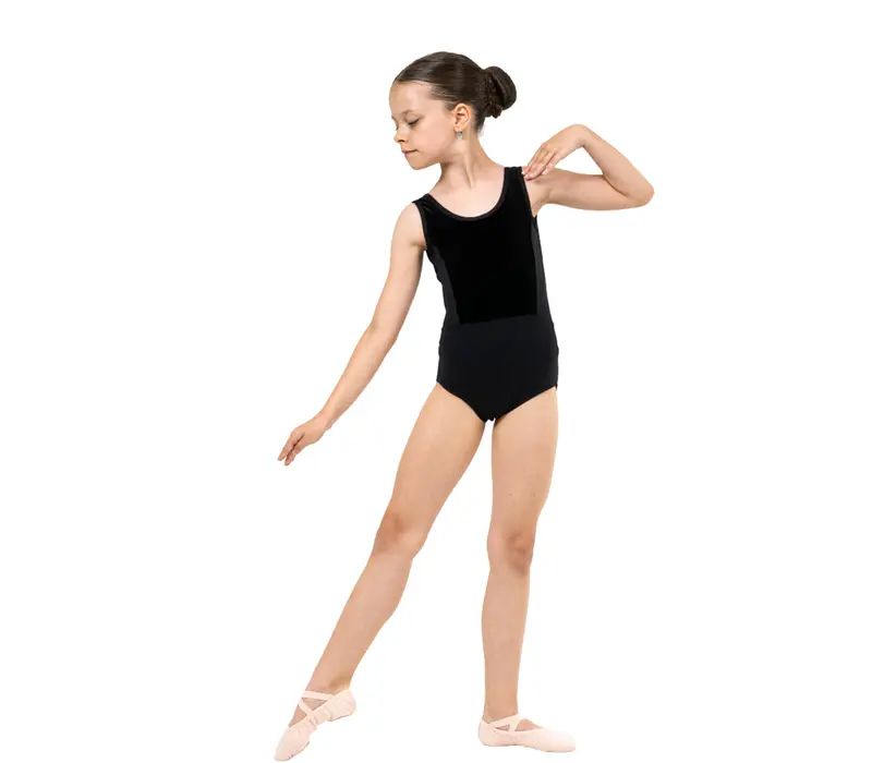 Capezio Eloise leotard, dres pentru fete - Negru