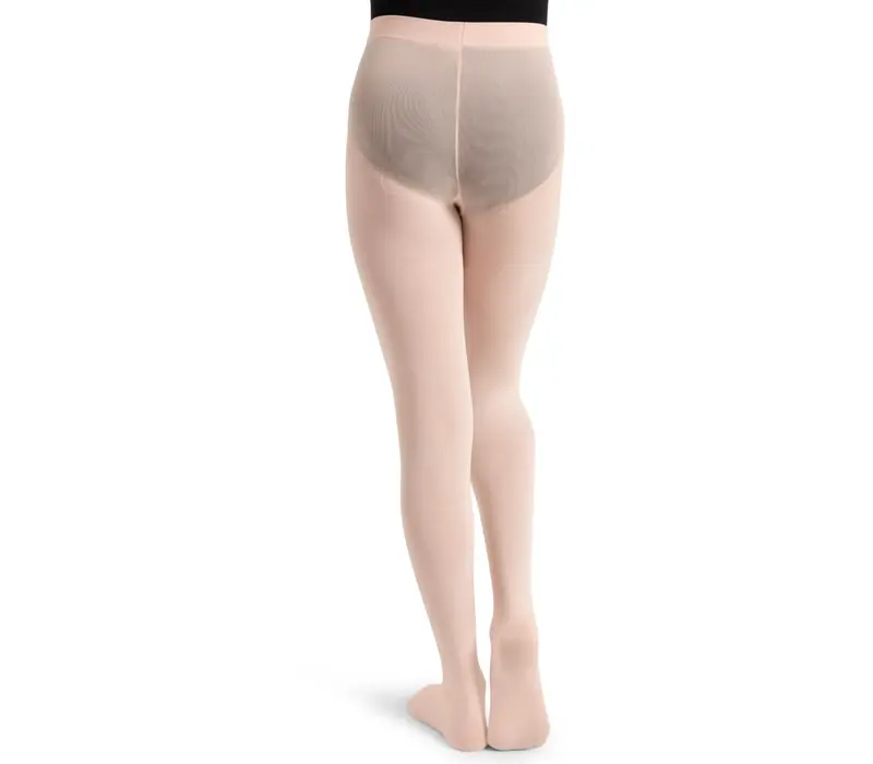 Capezio ultra soft Footed Tight, ciorapi de fete cu talpa plină - Roz balet Capezio