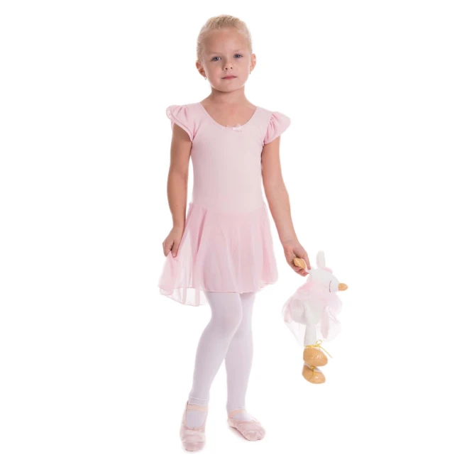 Capezio body de balet pentru copii cu fustiță Capezio body de balet pentru copii cu fustiță