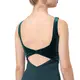 Capezio, costum de balet cu bretele late - Verde - dark green