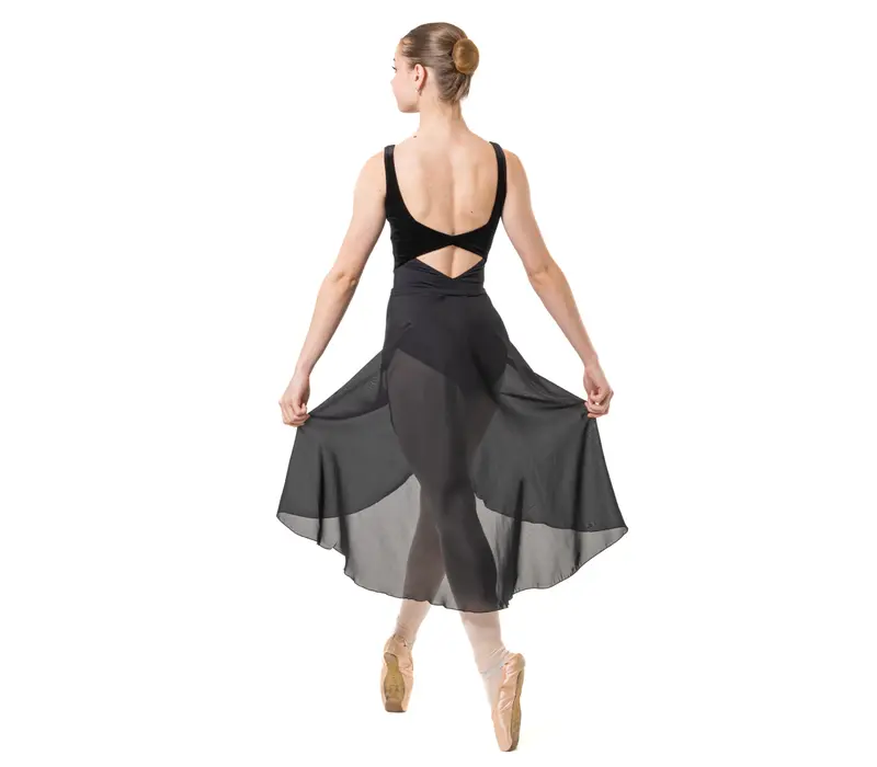 Capezio, costum de balet cu bretele late - Negru