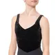 Capezio, costum de balet cu bretele late - Negru