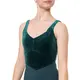 Capezio, costum de balet cu bretele late - Verde - dark green