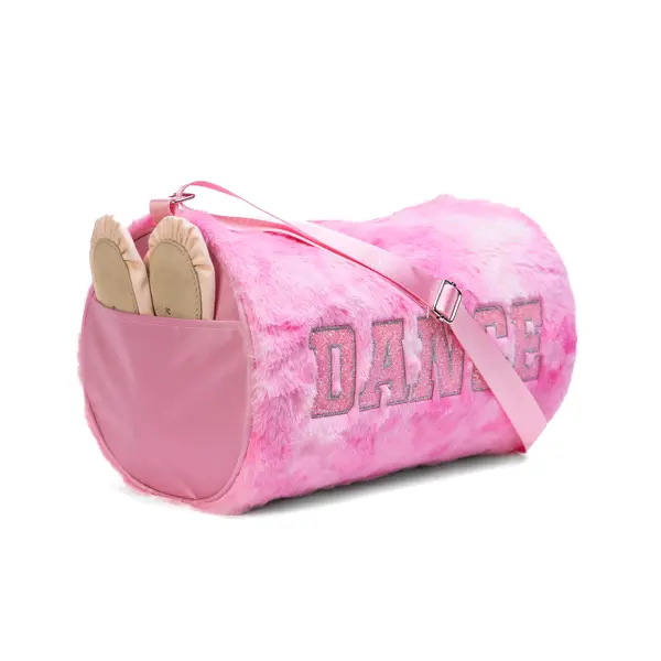 Capezio Faux Fur Duffle, geantă ovală pentru fete