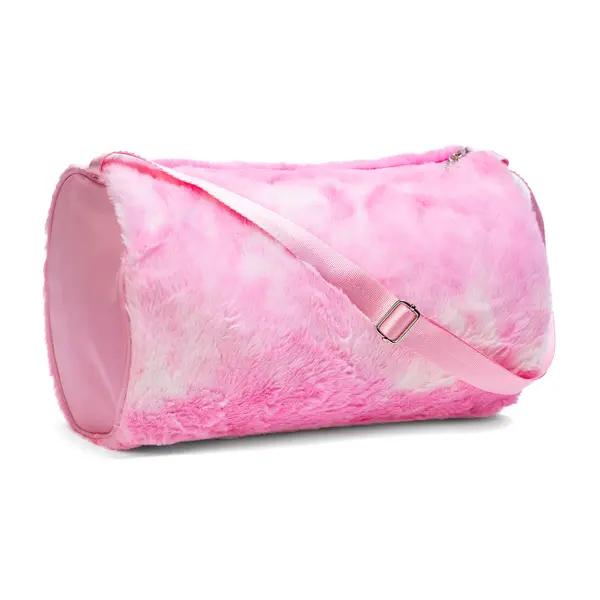 Capezio Faux Fur Duffle, geantă ovală pentru fete