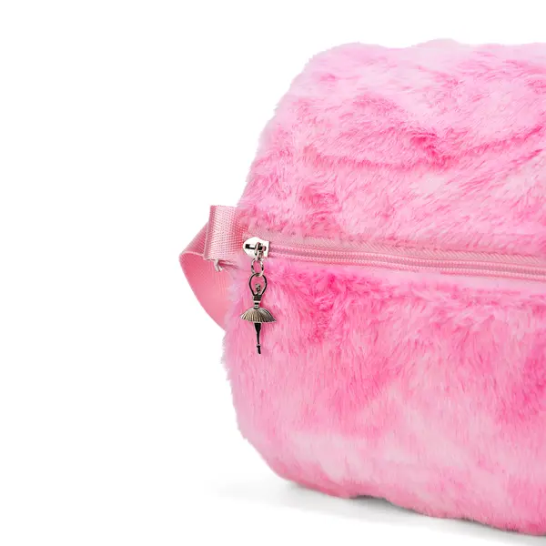 Capezio Faux Fur Duffle, geantă ovală pentru fete