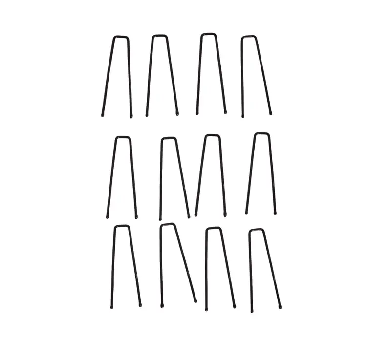 Bunheads agrafe de păr cu lungime 5 cm - Negru