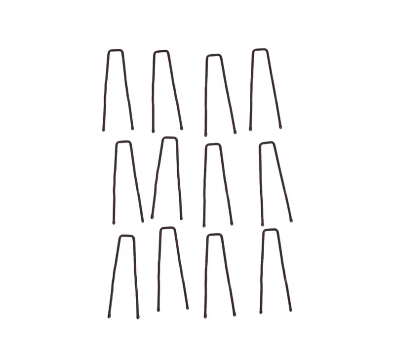 Bunheads agrafe de păr cu lungime 5 cm - Maro