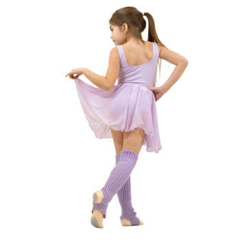 Capezio costum de balet pentru copii cu curea si bretele late - Lavanda