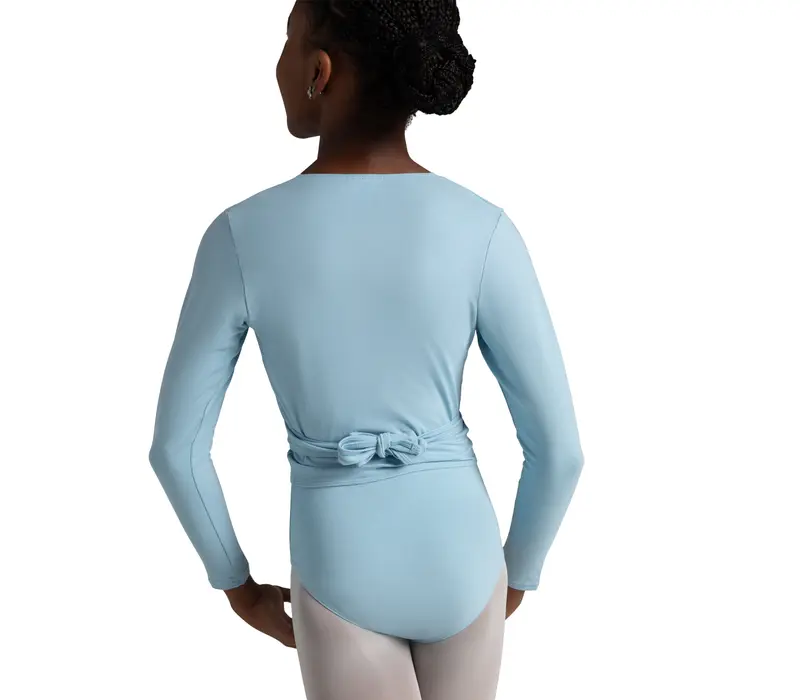 Capezio cross over top, top pentru încălzire pentru fete - Roșu granat Capezio