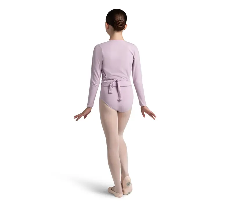 Capezio cross over top, top pentru încălzire pentru fete - Violet lavandă Capezio