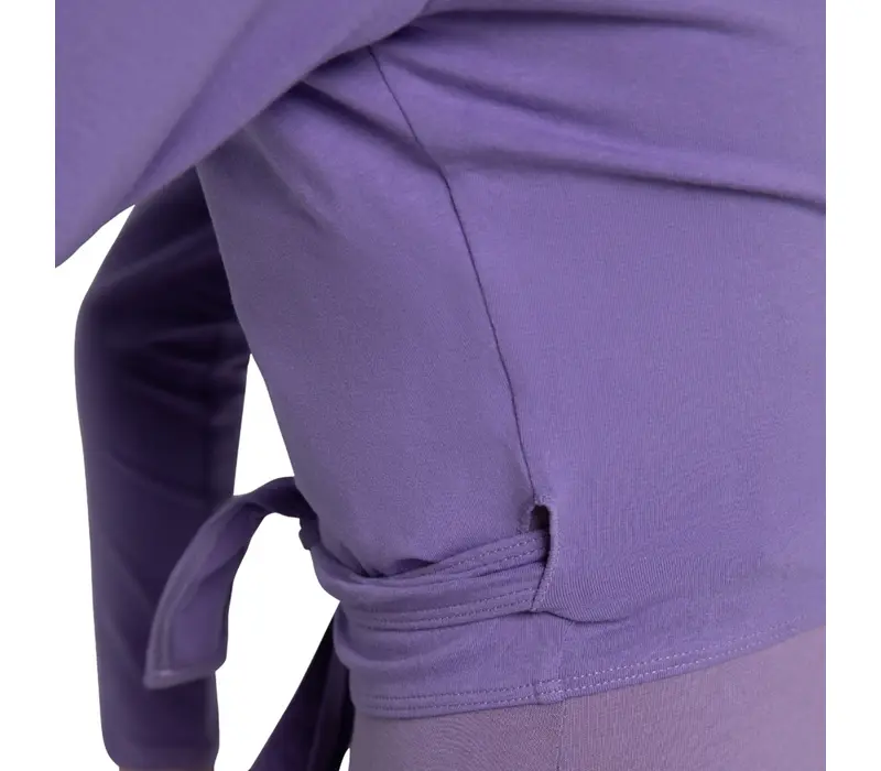 Capezio cross over top, top pentru încălzire pentru fete - Roșu granat Capezio