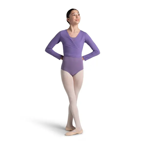Capezio cross over top, top pentru încălzire pentru fete