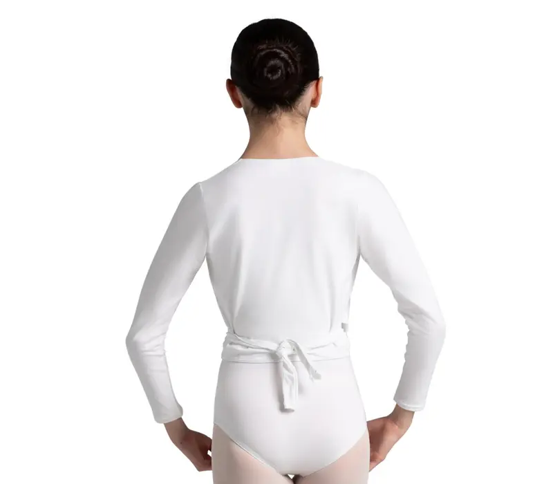 Capezio cross over top, top pentru încălzire pentru fete - Roșu granat Capezio