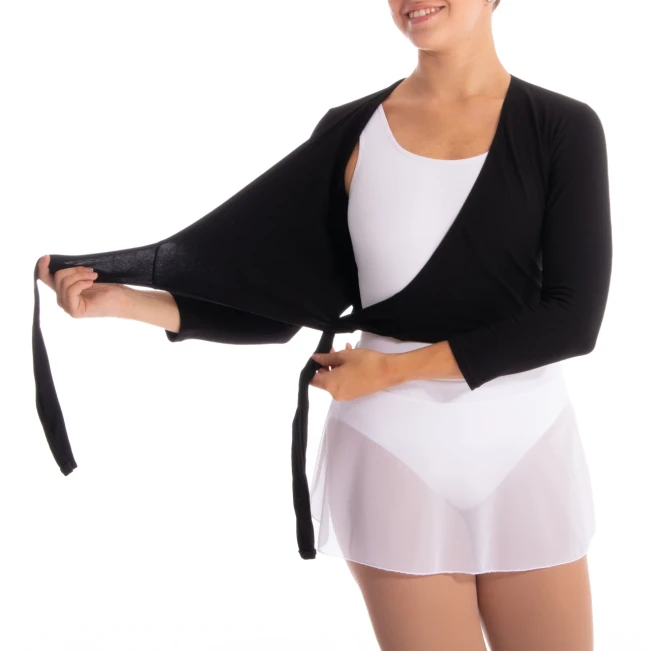 Capezio cross over top, top pentru încălzire pentru femei Capezio cross over top, top pentru încălzire pentru femei