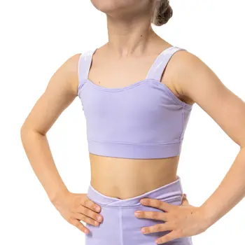 Capezio Catherine Top, crop top pentru fetițe - Lavanda
