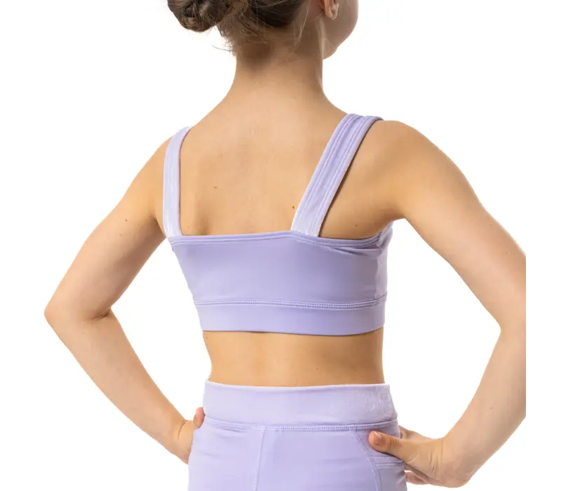 Capezio Catherine Top, crop top pentru fetițe - Lavanda
