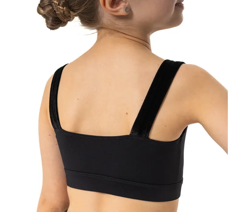 Capezio Catherine Top, crop top pentru fetițe - Negru