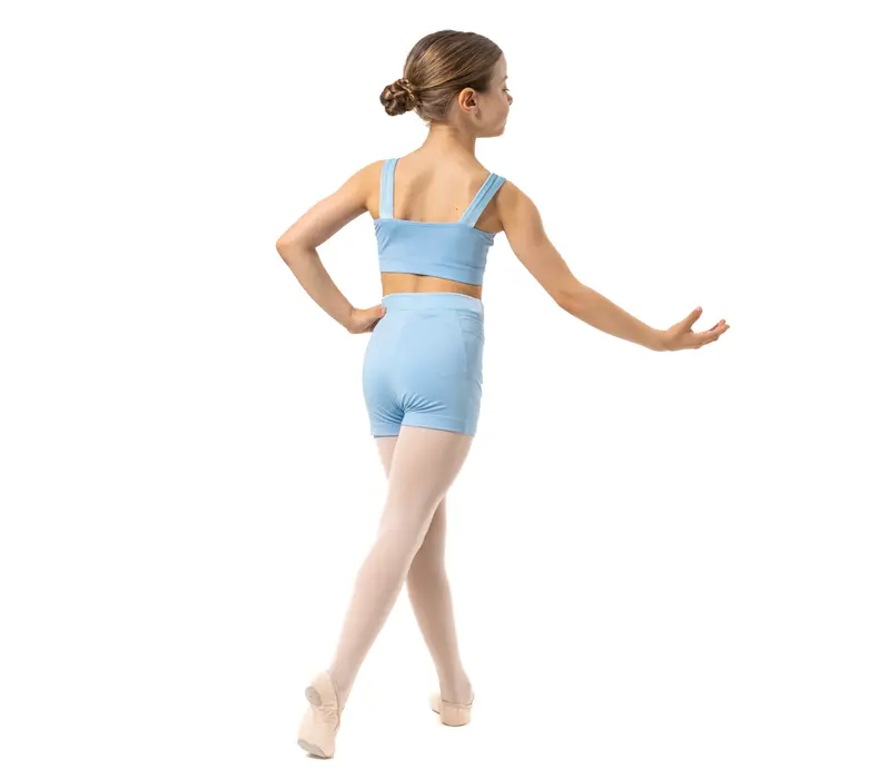 Capezio Catherine Top, crop top pentru fetițe - Albastru închis Capezio
