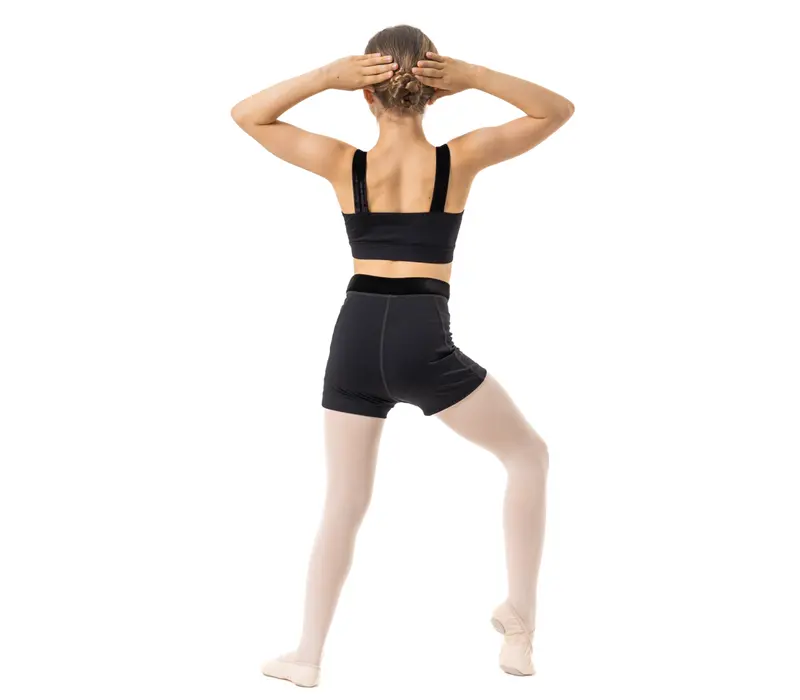 Capezio Charlotte Short, pantaloni scurți pentru fetițe - Negru