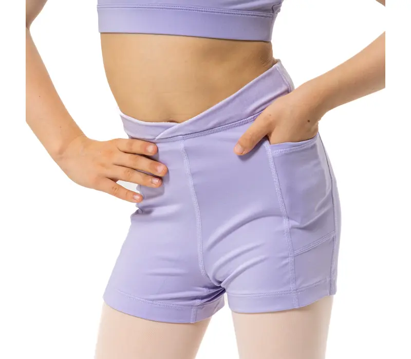 Capezio Charlotte Short, pantaloni scurți pentru fetițe - Lavanda