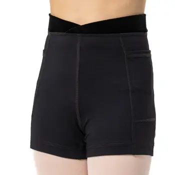 Capezio Charlotte Short, pantaloni scurți pentru fetițe - Negru