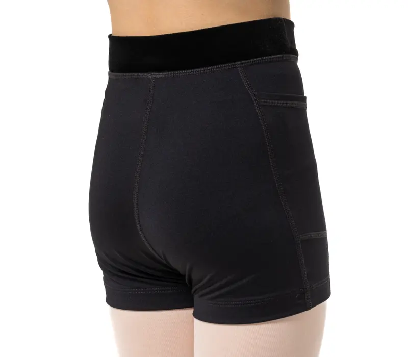 Capezio Charlotte Short, pantaloni scurți pentru fetițe - Negru