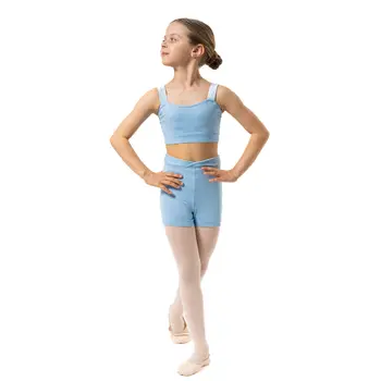 Capezio Charlotte Short, pantaloni scurți pentru fetițe - Albastru închis Capezio