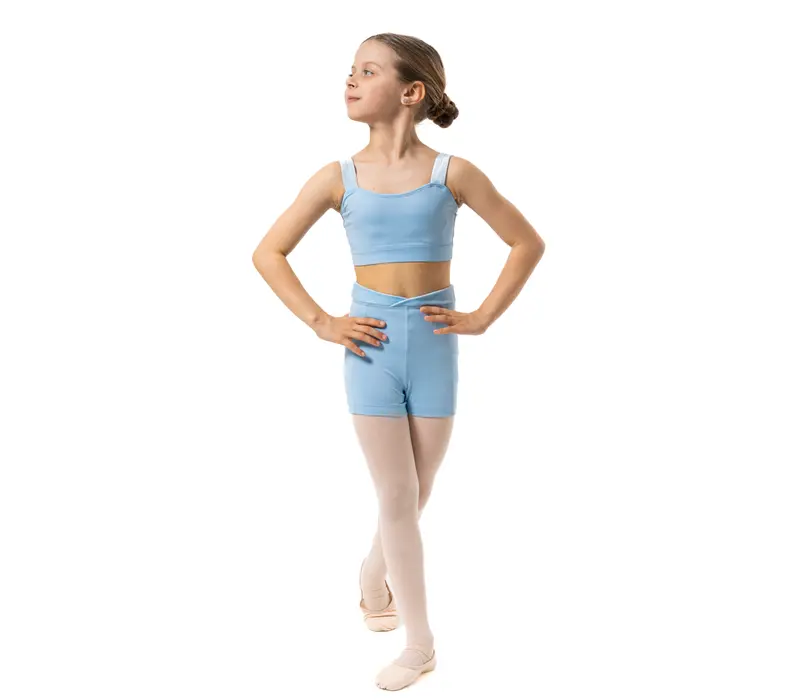 Capezio Charlotte Short, pantaloni scurți pentru fetițe - Albastru închis Capezio