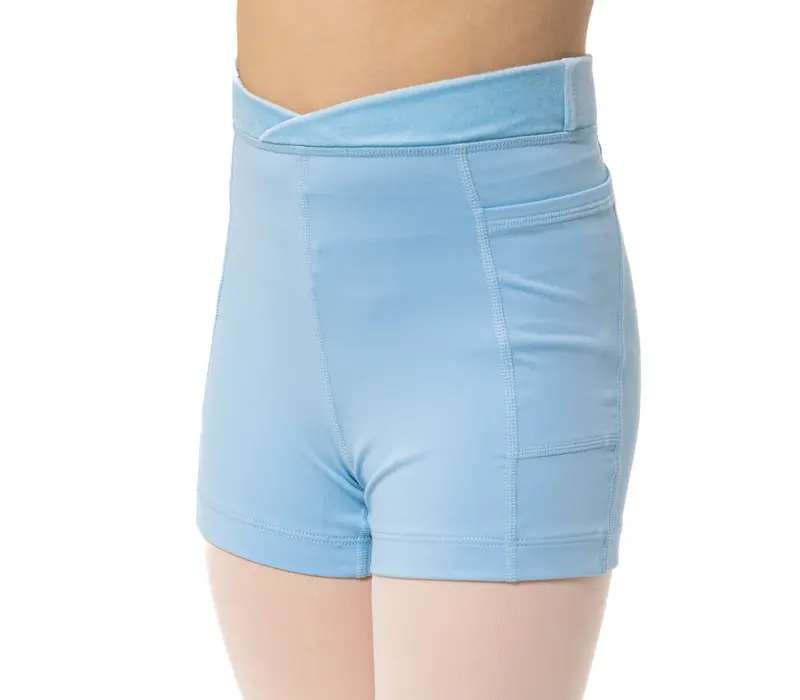 Capezio Charlotte Short, pantaloni scurți pentru fetițe - Albastru închis Capezio