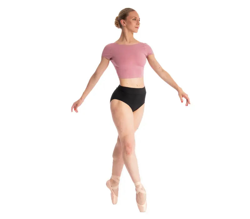 Capezio Clover Crop Top, top pentru femei - Negru