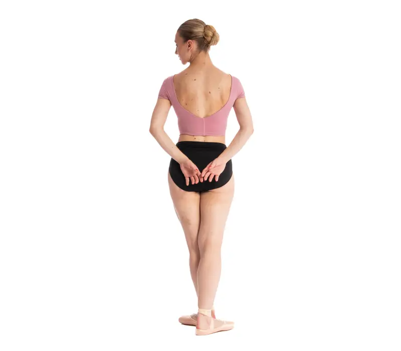 Capezio Clover Crop Top, top pentru femei - Negru