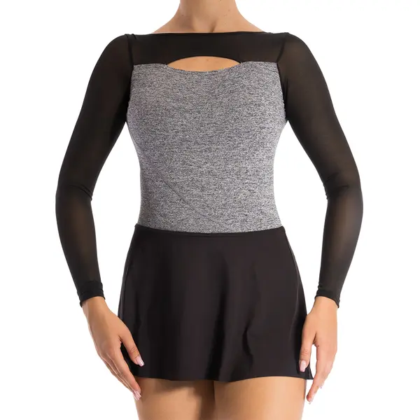 Capezio Dance Active Front Keyhole long sleeve leo, dres pentru fete