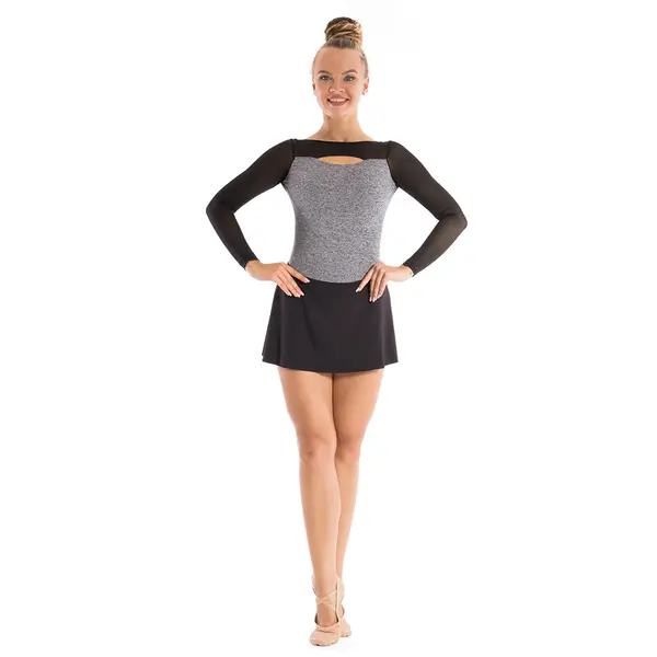 Capezio Dance Active Front Keyhole long sleeve leo, dres pentru fete