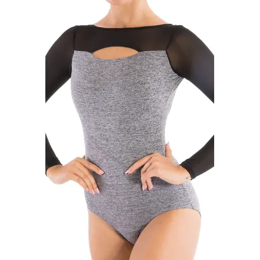 Capezio Dance Active Front Keyhole long sleeve leo, dres de damă