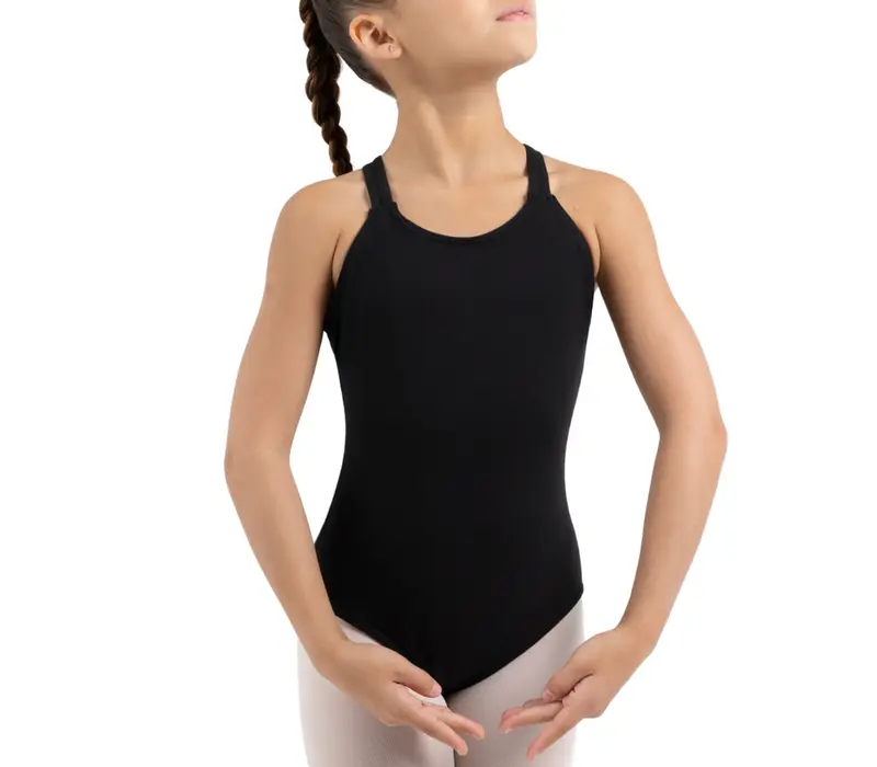 Capezio Double strap camisole leotard, body de balet pentru copii - Negru Capezio Double strap camisole leotard, body de balet pentru copii - Negru