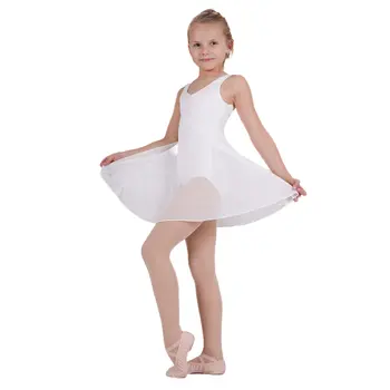Capezio Empire dress, rochie de balet pentru copii - Alb