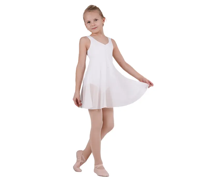 Capezio Empire dress, rochie de balet pentru copii - Alb