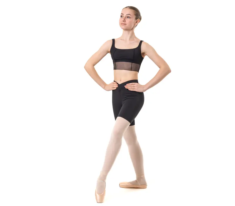 Capezio Goddes Sculpt Bra, top cu bretele late - Negru