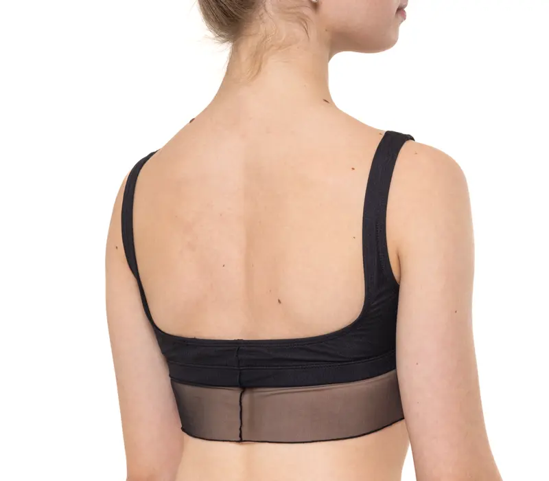 Capezio Goddes Sculpt Bra, top cu bretele late - Negru