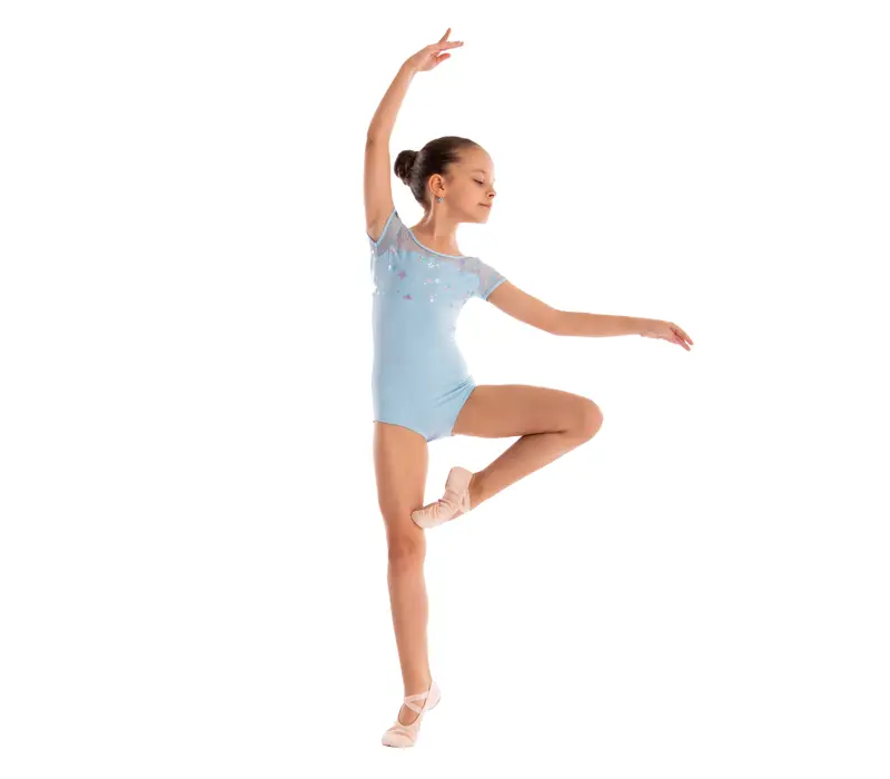 Capezio Galaxy, dres pentru copii cu mânecă scurtă Capezio Galaxy, dres pentru copii cu mânecă scurtă - Albastru închis Capezio