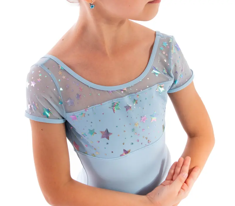 Capezio Galaxy, dres pentru copii cu mânecă scurtă - Albastru închis Capezio Capezio Galaxy, dres pentru copii cu mânecă scurtă - Albastru închis Capezio
