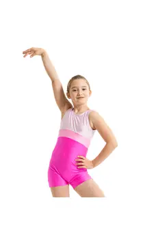 Capezio Galaxy Biketard, body scurt pentru fete