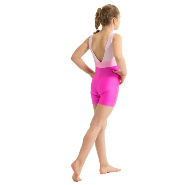Capezio Galaxy Biketard, body scurt pentru fete