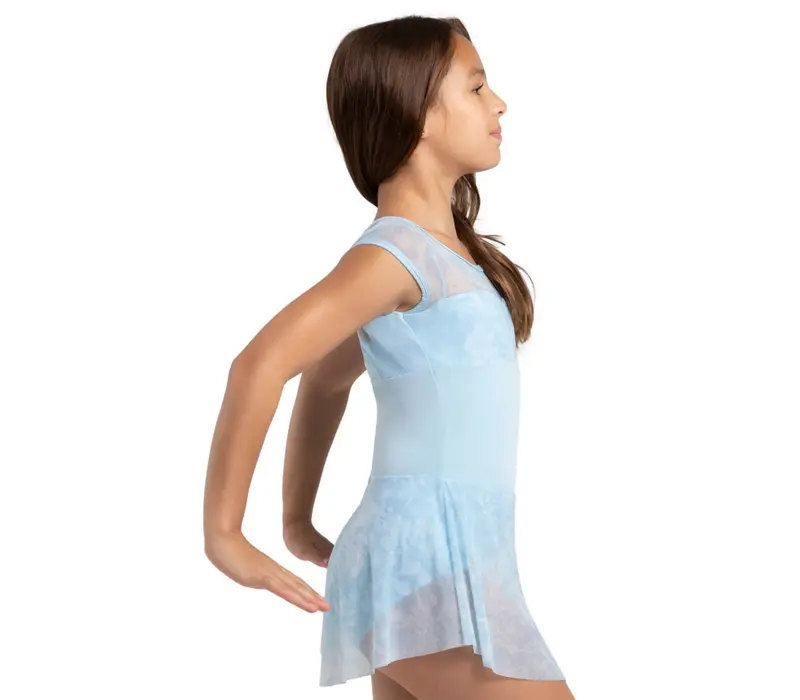 Capezio Opal, dres pentru fete cu fustiță Capezio Opal, dres pentru fete cu fustiță - Albastru închis Capezio
