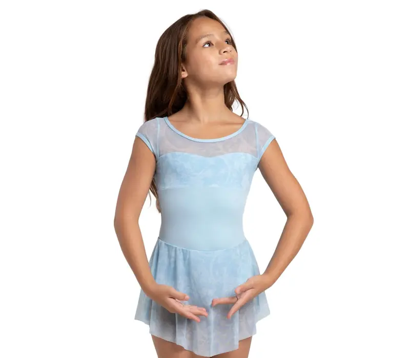 Capezio Opal, dres pentru fete cu fustiță Capezio Opal, dres pentru fete cu fustiță - Albastru închis Capezio