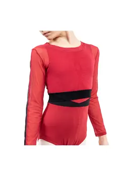 Capezio C'est La Vie Joyeux mesh cover up, top pentru fete